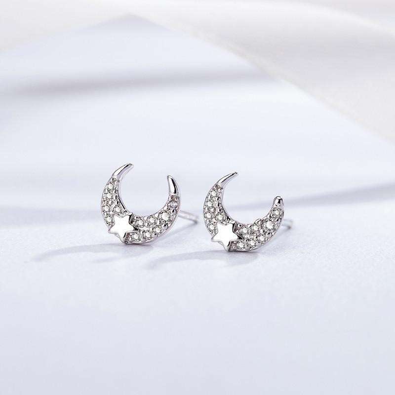 925 Silver Stud Earrings AAA Zircon High Quality For Women Earring Wedding Fine Fashion Jewelry Accessories Party Gift
