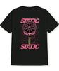 ZX 2026 New A Black Graphic Tshirt for Men with Pink Car Wheels and Shock Absorbers Printed  Static Design Breathable Summer Tee