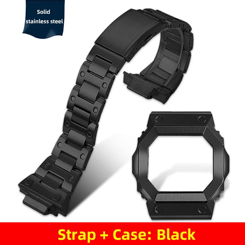 GX-56 Watch Mod Kit Metal Case Bracelet for Casio Giant G Square GXW-56BB GX-56BB/RC Stainlesss Steel WachBand Strap Accessories