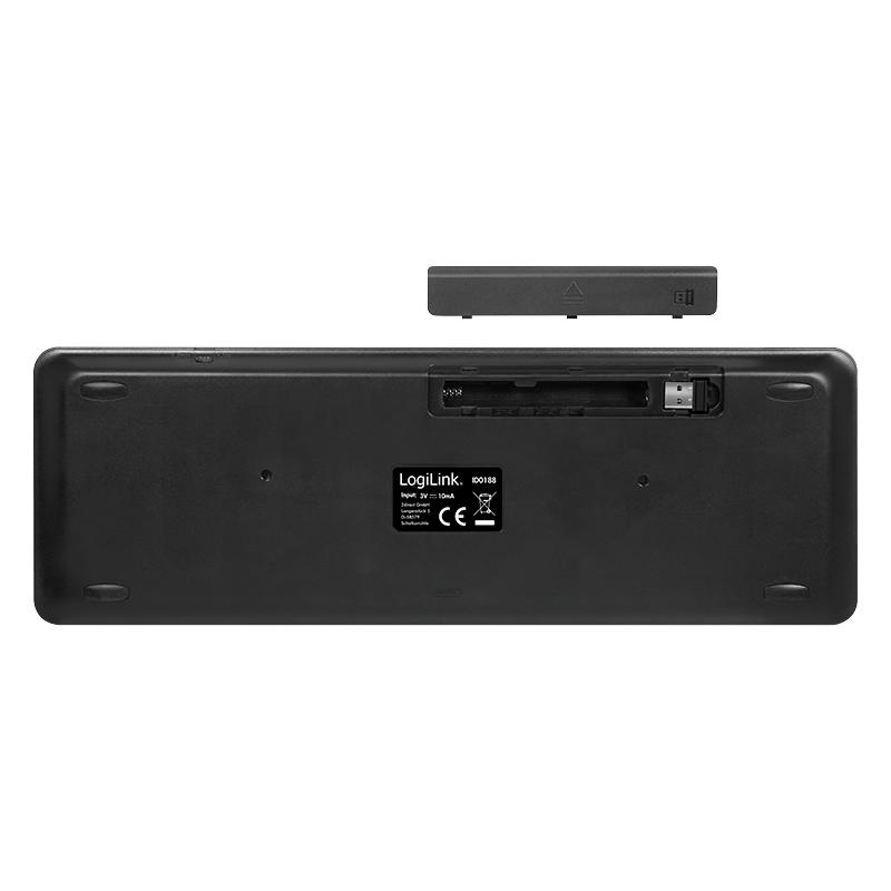 LogiLink 2.4GHz Draadloos Toetsenbord met Touchpad Smart TV Android Box