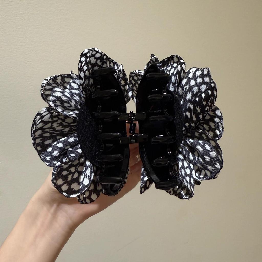 Korean High-End Super Large Floral Scrunchie - 2025 Trendy Fashion Fairy Hair Tie