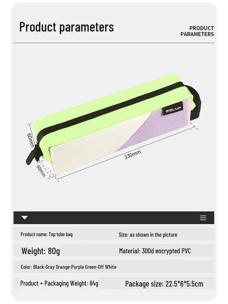 ESLNF Bicycle Top Tube Bag