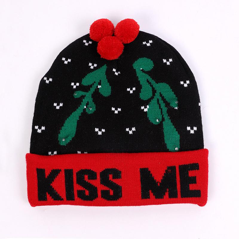 

Детская светодиодная светящаяся уродливая рождественская шапка-свитер, новинка, вязаная рождественская шапка-бини, разноцветные огни, вечеринка, сохраняющая тепло, вязаная шапка для вечеринки(6 Свет) one size