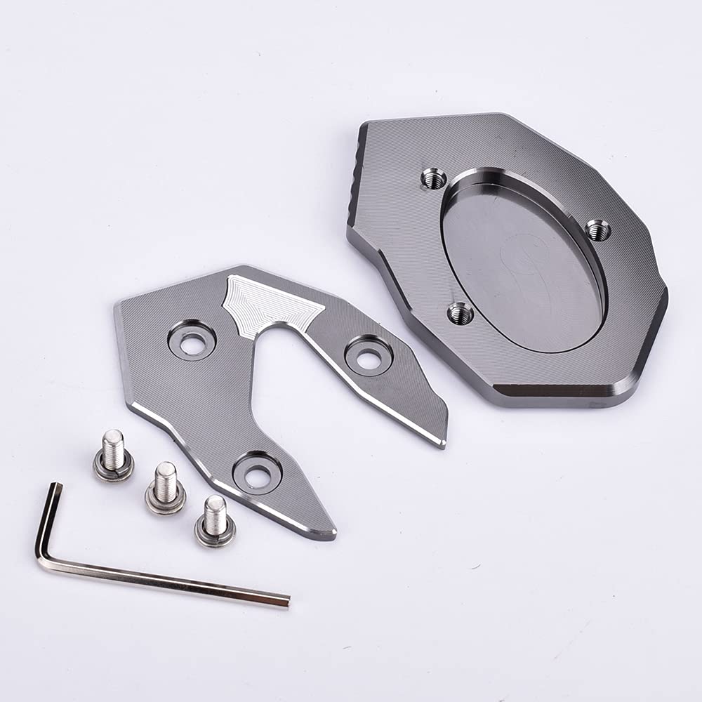 LEDISHUN Side Stand, Extended Plate Compatible with Kawasaki NINJA250, NINJA300, NINJA650, NINJA1000, ER4F, ZX6R,