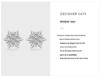 925 Sterling Silver Snowflake Stud Earrings - Elegant Korean Style, Perfect Christmas or Birthday Gift for Women