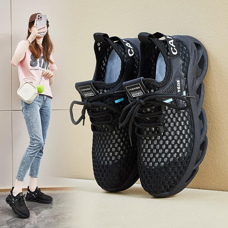 

Popular sports net shoes women s breathable mesh 2025 new summer thin hollow couple coconut running shoes 40