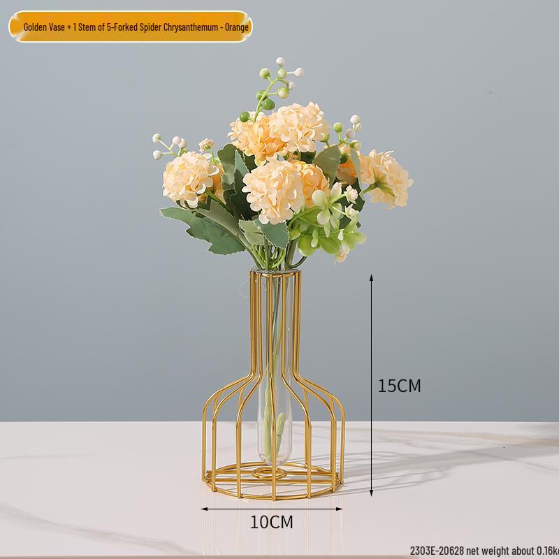 Minimalist Transparent Glass Vase for Creative Flower Arrangements In Living or Dining Rooms