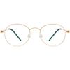 Manual Screwless B Titanium Glasses Frame IP Plating Korea Hot Sale Round Pure Titanium Myopia Glasses