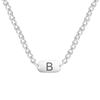 Stainless Steel Oval Pendant Classic A-Z Initial Letter No-fading Link Chain Necklaces for Men Women Fashion Minimalist Jewelry