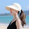 1PC Detachable Dual Purpose Sun Hat Summer Wide Brim UV Protection Empty Top Cap for Women Outdoor Sunscreen Beach Fisherman Hat