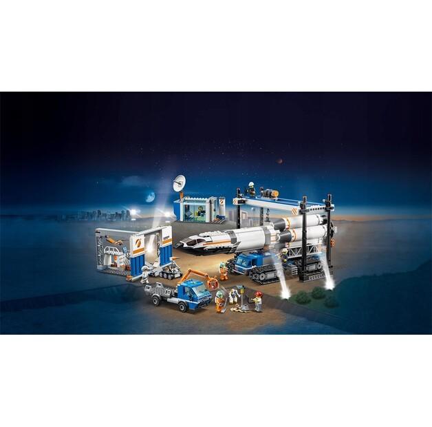 LEGO City 60229 Transportul și asamblarea rachetei