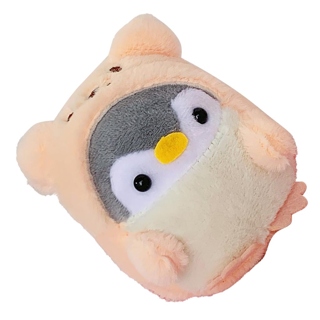 Cute Penguin Keychains Mini Cute Stuffed Penguin in Bear Costume Dressed Plush Toys Keychain for