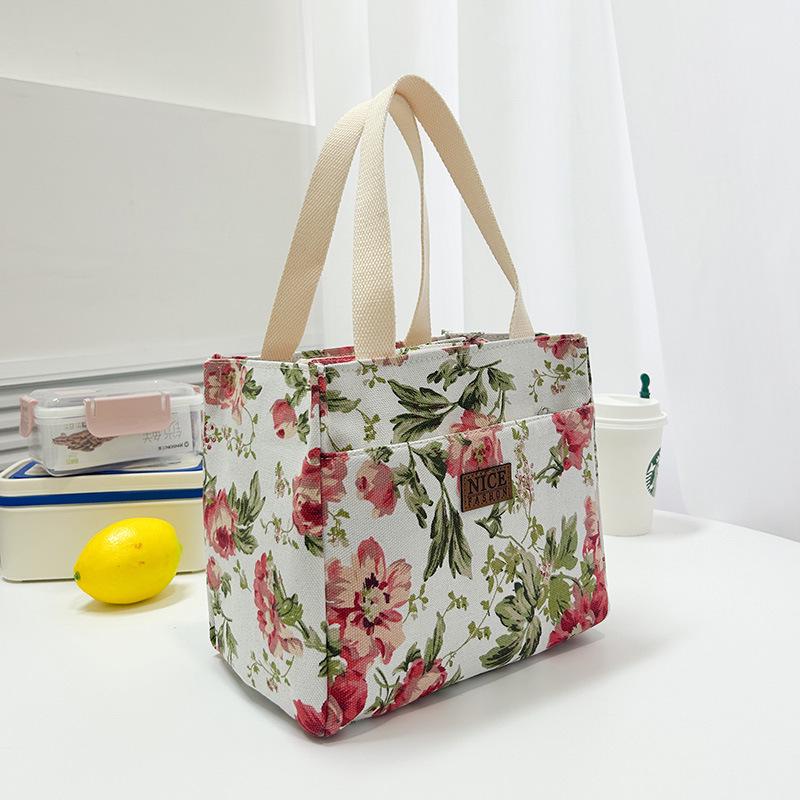 Stylish Large Capacity Aluminum Foil Bento Lunch Bag for Women