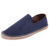 Espadrilles Women Shoes Patchwork Slip on Summer Shoes Men Loafers Breathable Canvas Shoes Jute Wrapped Shoes Unisex Outwear