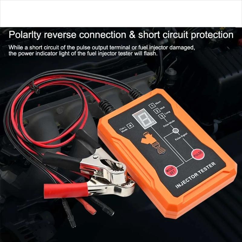 Automotive Oil Injector Diagnostic Equipment 8 Pulse Modes 4 Wire Double Channel Injector for Car Diagnosis Cleaning Tool