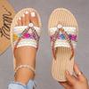 Bohemian Flat Large Size Flip-flops Ethnic Style Beach Shoes WOMEN Fashion Slippers