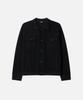 Draw Fit Density Knit Trucker Wool Cardigan [Melange Grey]
