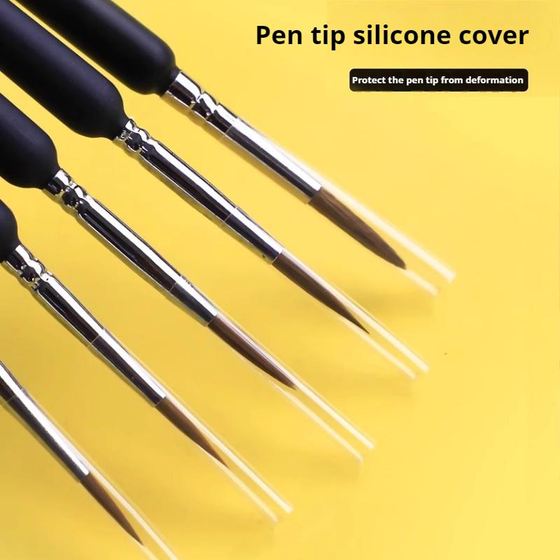 4/5/11pcs Miniature Hook Line Pen Art Painting Brushes Extra Fine Soft Hand Painted 00000 Brush For Gouache Watercolor Oil Paint