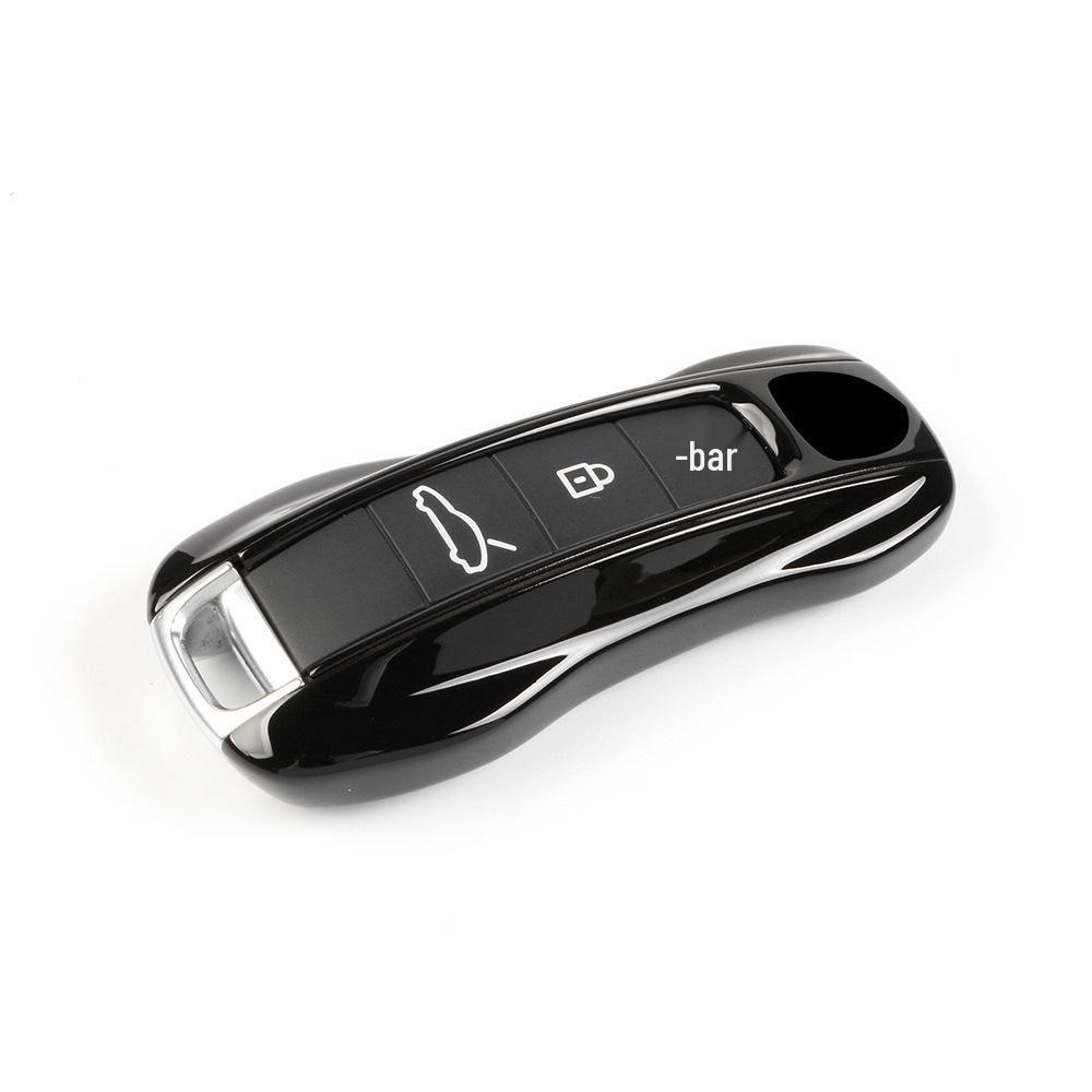 Fits Porsche Key Shell: New Cayenne, Macan, Panamera, 718, Taycan - Ice Raspberry Pink Matte Gray Solid Color