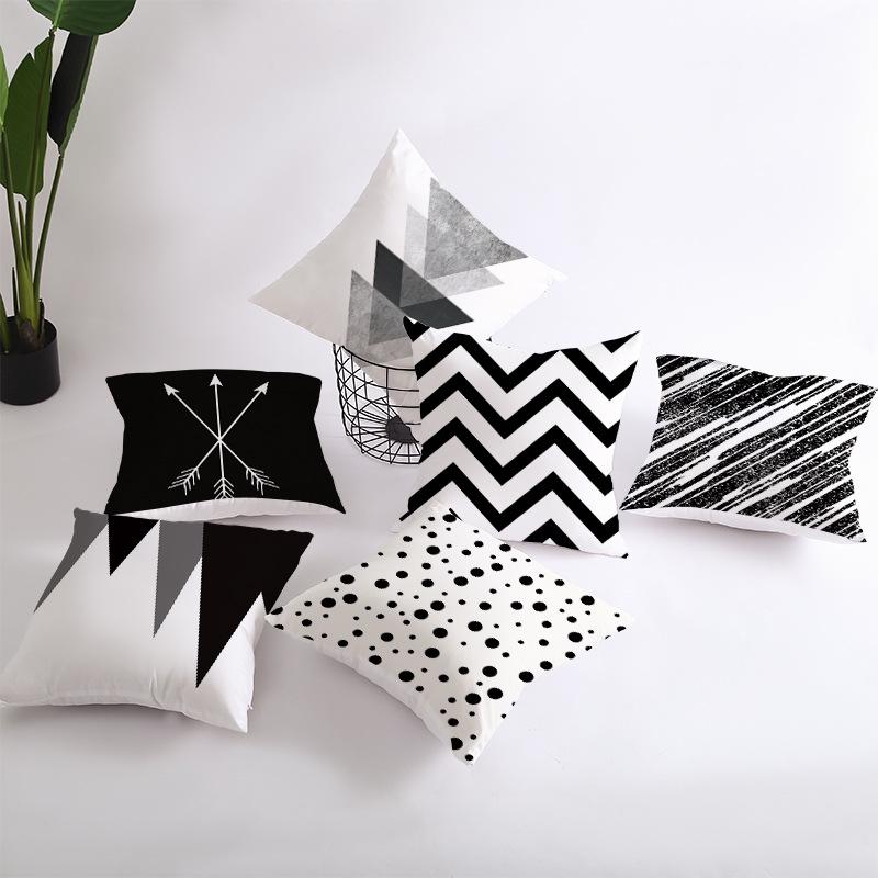 Home Furnishings Sofa Pillow Cover Modern Simple Geometric Abstract Cushion Cover Cushion Cover