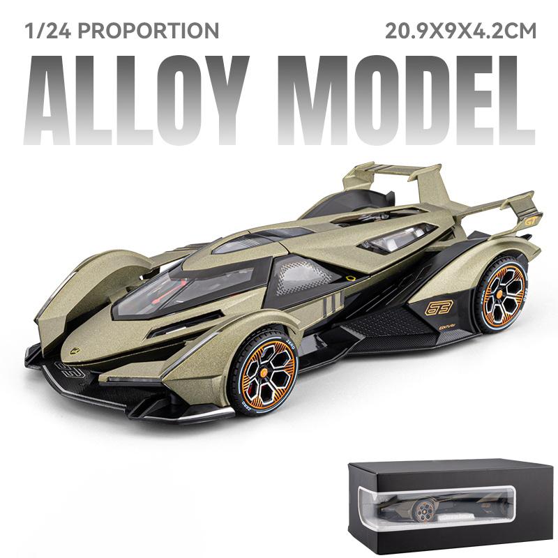 1:24 V12 Vision GT Gran Turismo Super Concept Sports Car Alloy Diecast Model Car Home Decorations Ornaments Collections Birthday