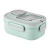 Mikrowellengeeignete Bento-Box mit großem Fassungsvermögen und drei Fächern für Salate und Gemüse.