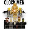 Minifiguretta WC con Trapano Uomo Orologio Dorato Giocattolo Mattoncini Sacchetti Puzzle Creativo Fai da Te Educativo Modello per Bambini