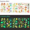 5pcs Luminous Tattoo Stickers Child Kid Temporary Fake Tattoos Glow Paste On Face Arm Leg for Children Body Art Mermaid Dinosaur