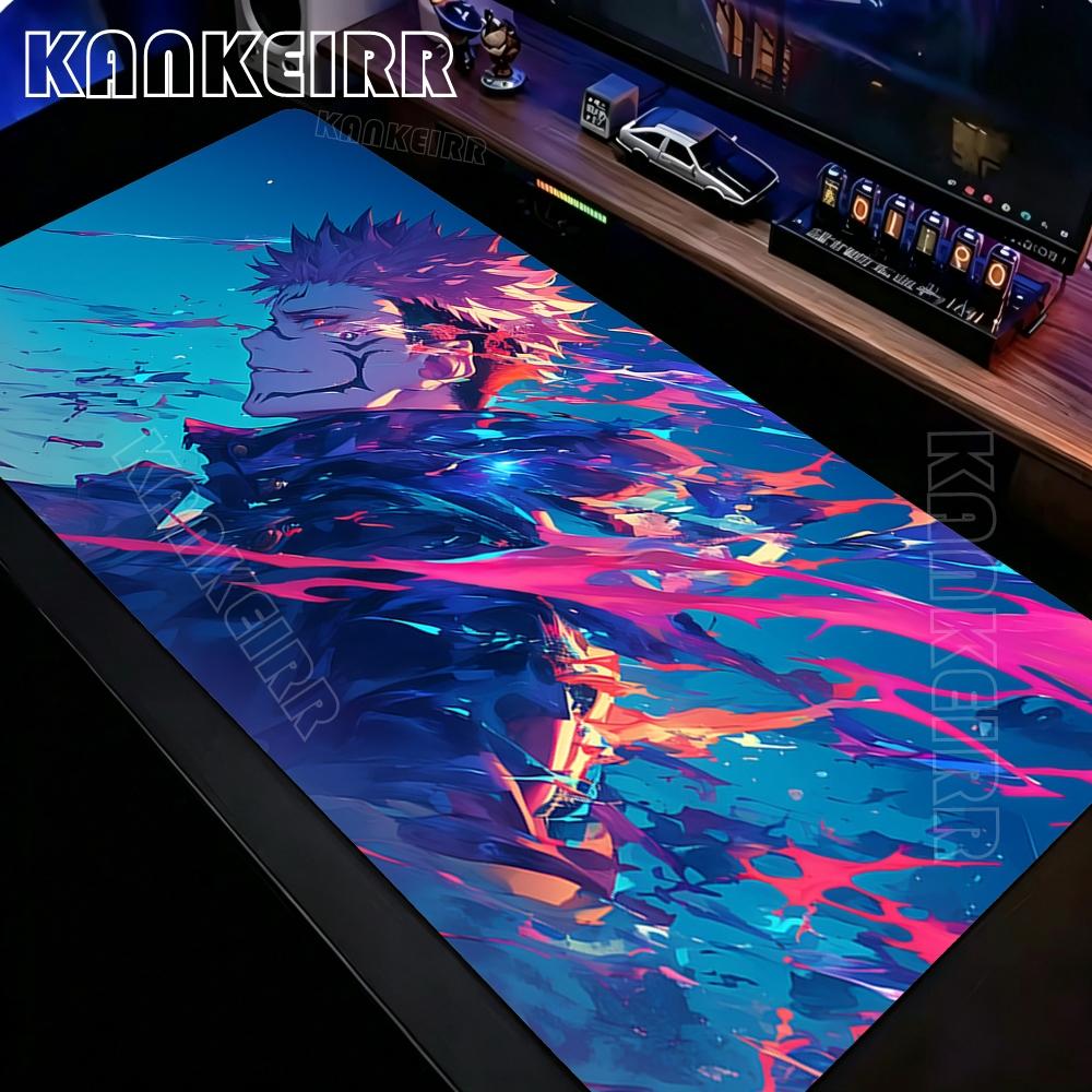 Cool Gojo Satoru Large Gaming Mousepad Anime Jujutsu Kaisen Mouse Pad Gamer Laptop Keyboard Mice Mat Computer 900400mm Desk Mat