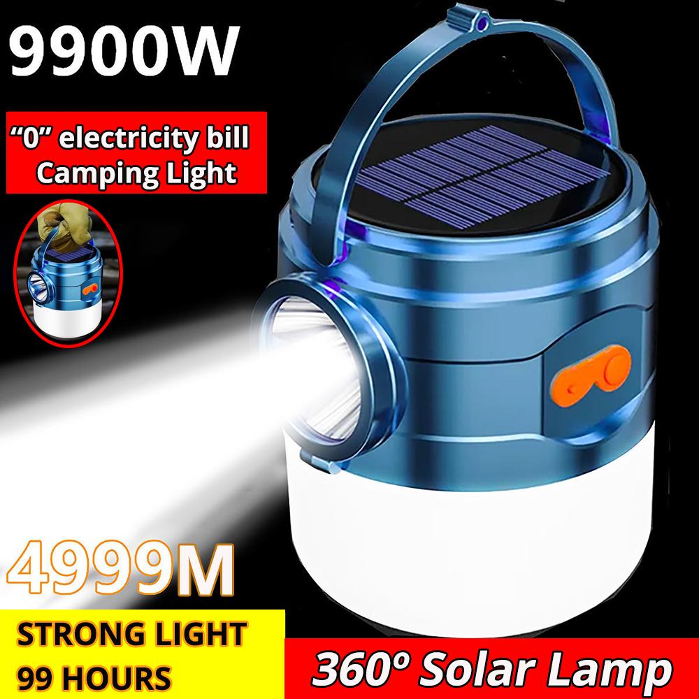 Cheap 9900 Watts Solar Outdoor Emergency Outdoor Lamp Rechargeable