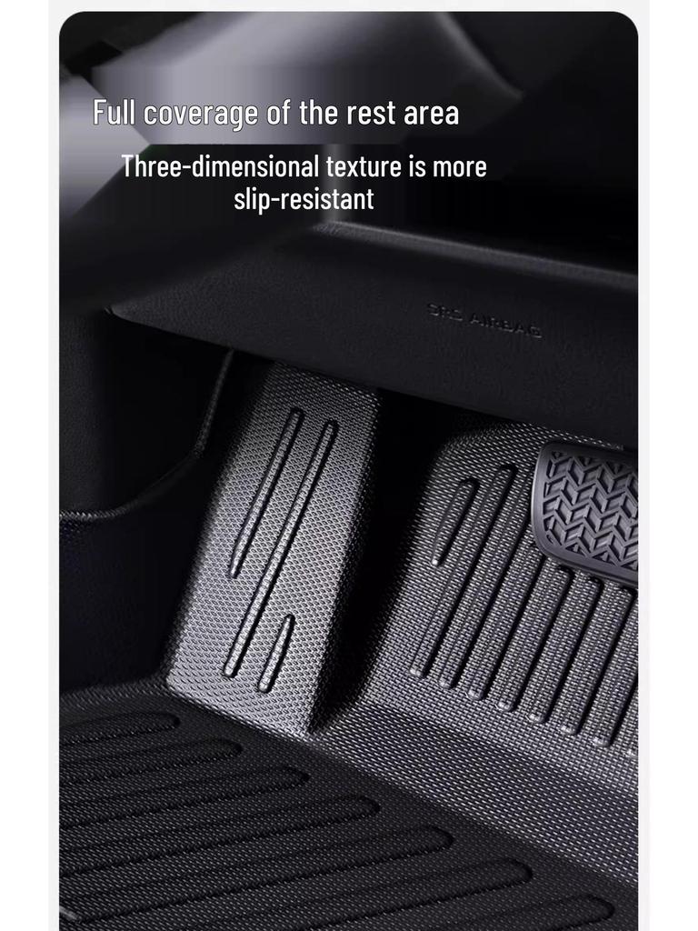 Waterproof TPE Car Floor Mats for Pentium B30 (2016-2018), One-Piece Molded with Door Sill Coverage