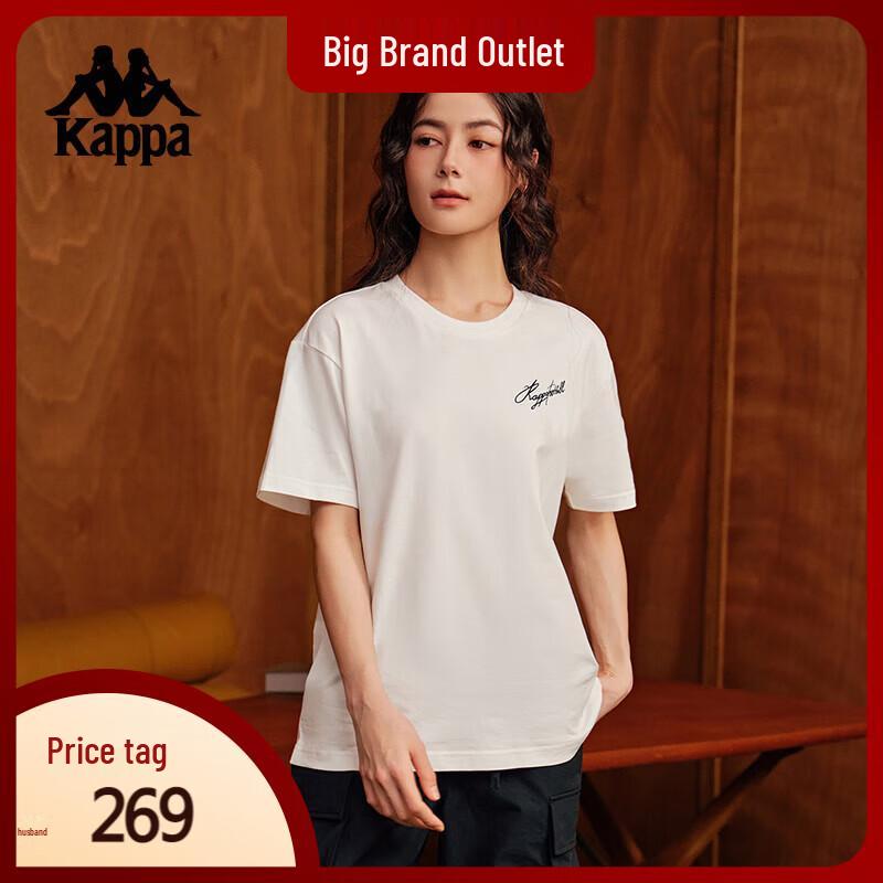Kappa 2025 Summer Embroidered Cotton Casual T-Shirt