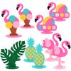 2 st tropiska hawaiianska flamingos ananas kokospalm filt bordsdekoration sommarbröllop födelsedagsfest heminredningstillbehör