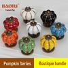 Country-Style Colorful Pumpkin and Ceramic Cartoon Drawer & Cabinet Handles