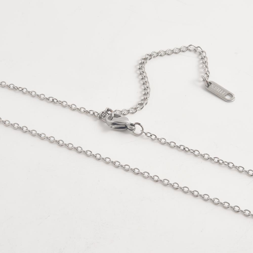 

Fashion Stainless Steel Link Chain Simple Necklaces For Women Men Accessories Gold/Silver Color 40+5cm Choker Fit DIY Pendants 1pcs