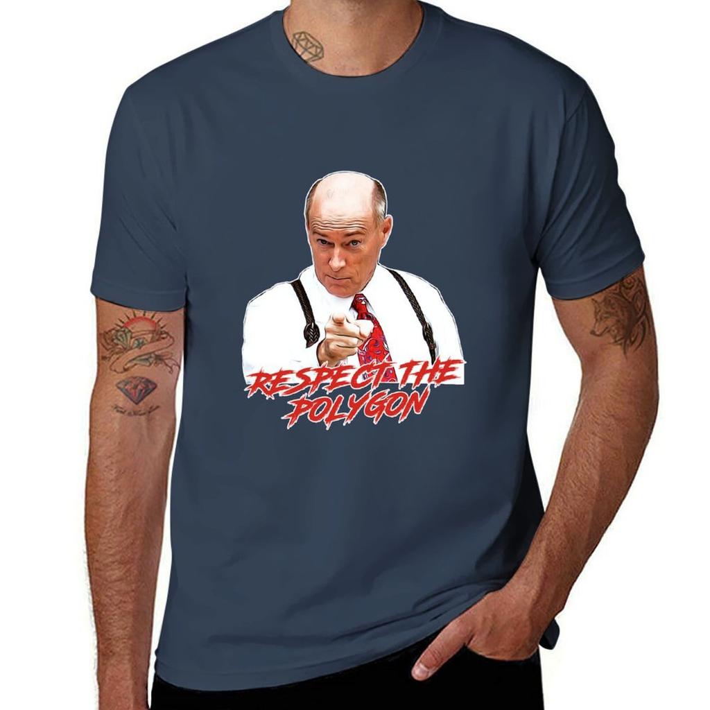 Respect The Polygon Tshirt Novelty Graphic Tee Shirt