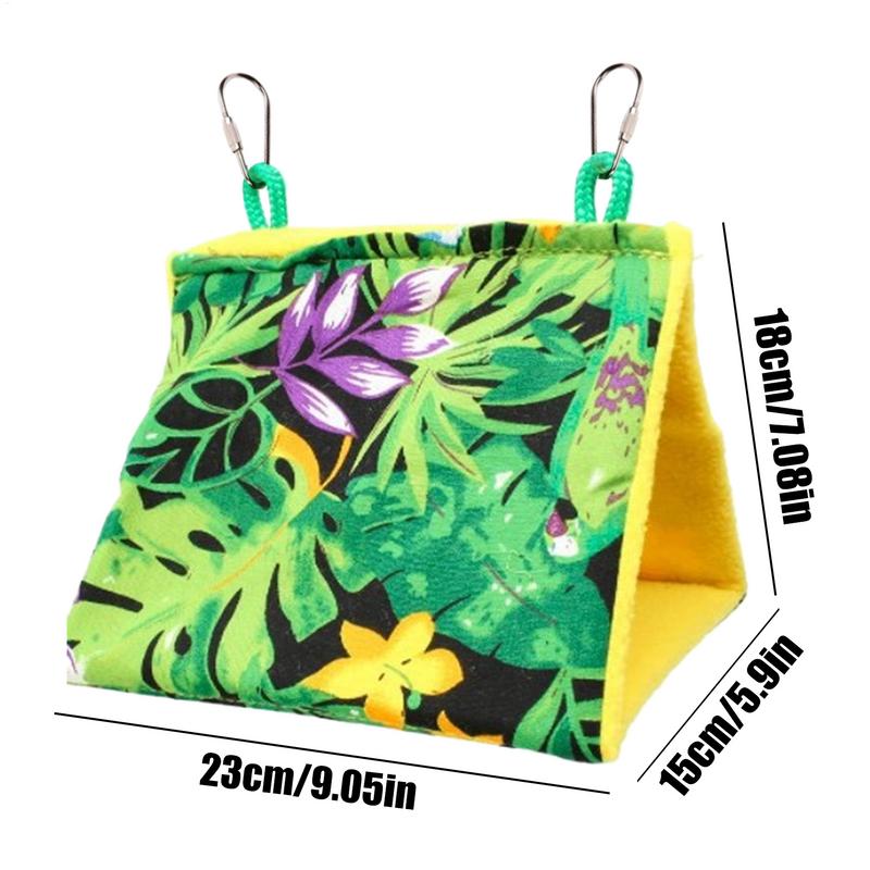 Bird Hammock Bird Hut Hammock Sleeping Bed Warm Hideaway Tent For Finch African Grey Parakeet Conure Parrot Macaw Lovebirds