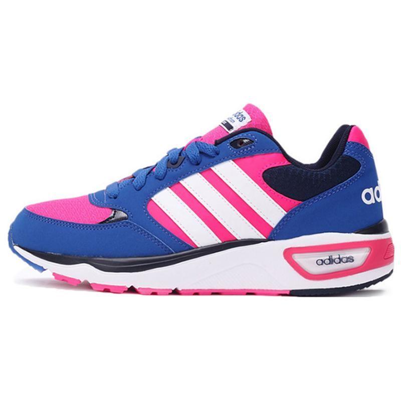 Adidas Cloudfoam Bunt Vielseitig Stoßdämpfend Rutschfest Langlebig Low-Top Freizeitschuhe Damen Freizeitschuhe Blau AQ1514