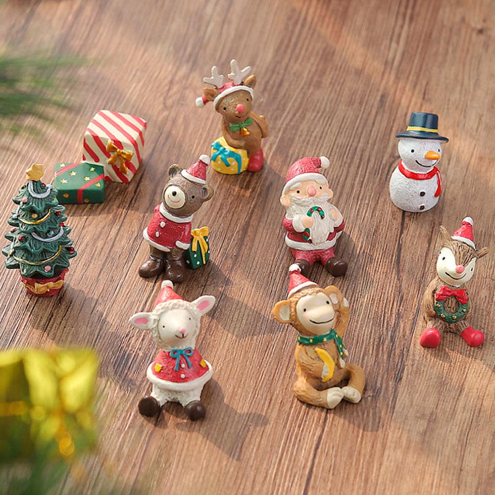 

PDTO креативный рождественский пейзаж Catoon, украшения из смолы, аквариум, ландшафтный дизайн