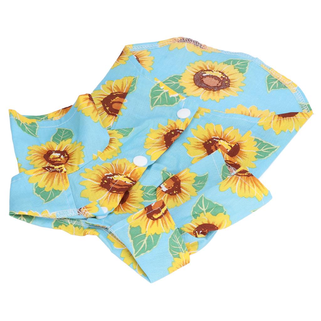 Pet T Shirt Cotton Soft Cute Sun Flower Printed Fashionable Dog Summer Vest Clothes for Puppy Cats