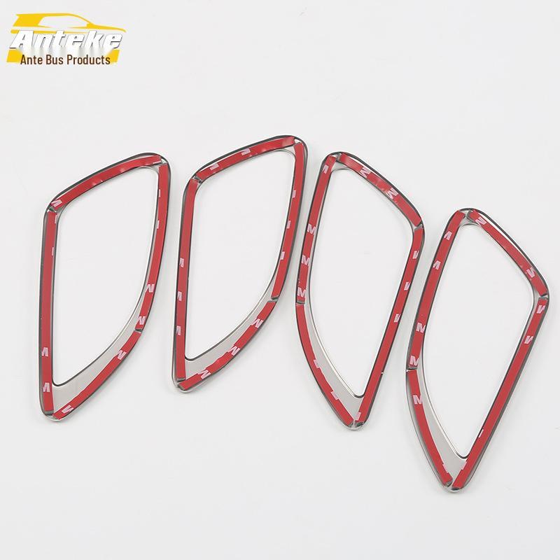 Compatible with 18 IX35 Models: Interior Door Handle Decorative Frame & Armrest Sequin Stickers.