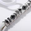 15Pcs Vintage Silver Joint Knot Rings Set Women Bohemian Stackable Joint Finger Rings Retro Stone Crystal Stacking Rings