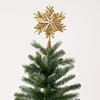 Sparkling Christmas Topper Decor Gold Glitter Xmas Tree Ornament  Living Room