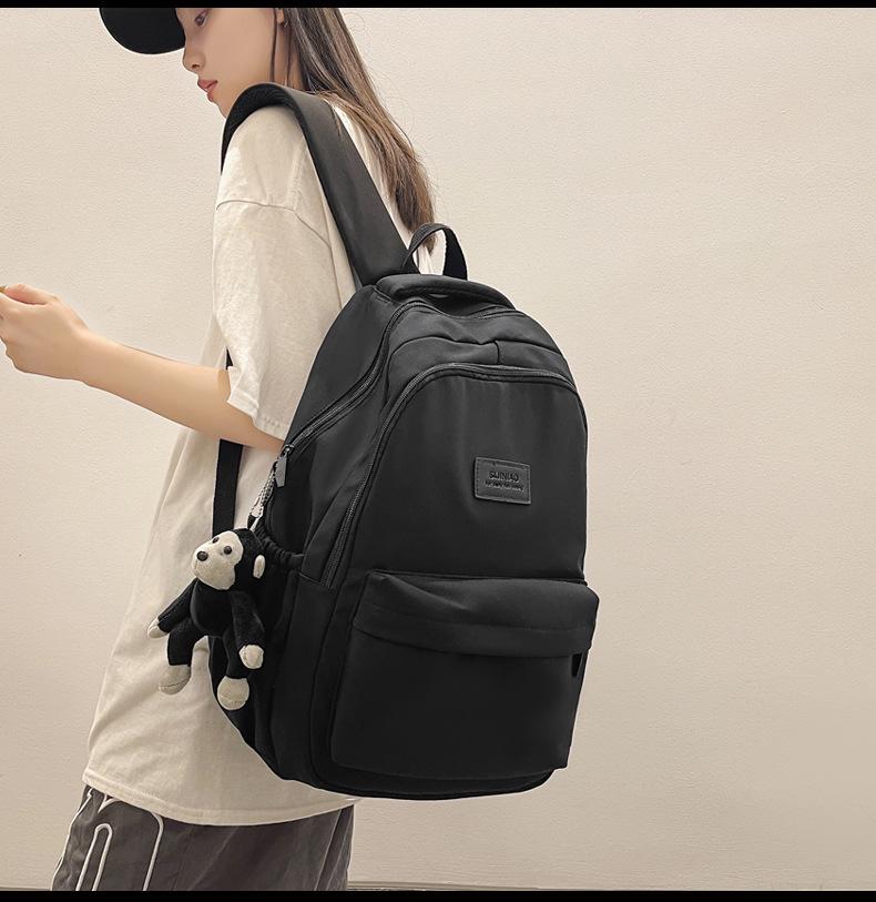 Fashionable Women's Large Capacity Casual Backpack for High School & Short Trips - Multifunctional Laptop Bookbag