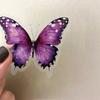 50 Transparent and Elegant Butterfly Sticker Packs, Waterproof Transparent PET Manual Material Decorative Guitar Notebook