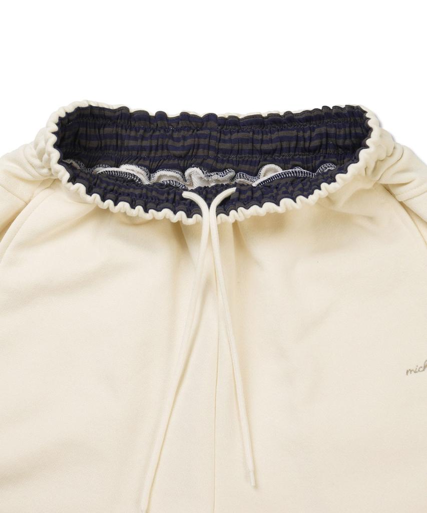 Michikoleondeonkosino Fold Waist Sweatpants Cream Ivory