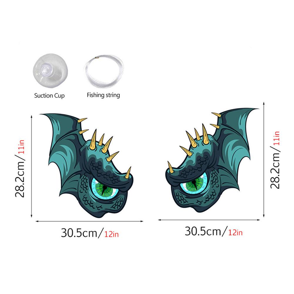Fluorescent Halloween Ornament Double-Sided Fluorescent Eyes Halloween Trickery Night Giant Eyes Horror Decoration