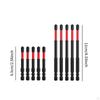 10PC Impact Attractive Screwdriver Bit Set for Electricians Sturdy Professional 6.5cm & 11cm High