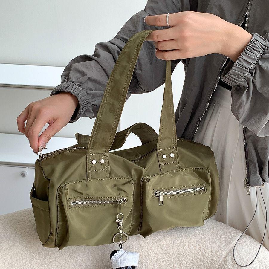 Nylon Bag Women Korean Fashion Multi-pocket Fashion Simple High-Capacity Shoulder Bag Handbag Office Lady