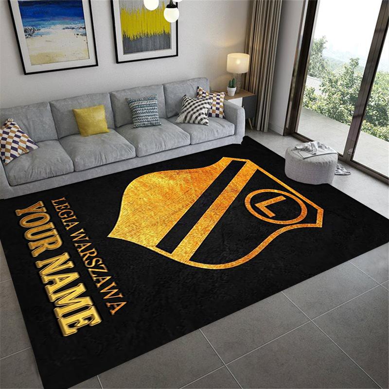 Custom Name Legia Warszawa Carpet Rug for Living Room Bedroom Home Sofa Decoration,Kids play Non-slip Floor Mat